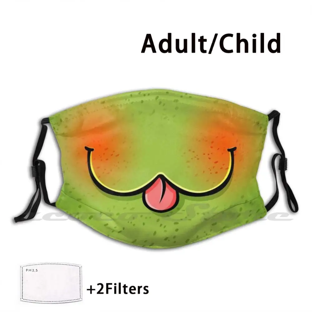 

Nashi Face-Crazy Mask Adult Child Washable Pm2.5 Filter Logo Creativity Nashi Kawaii Cute Face Pear Mosticon Character