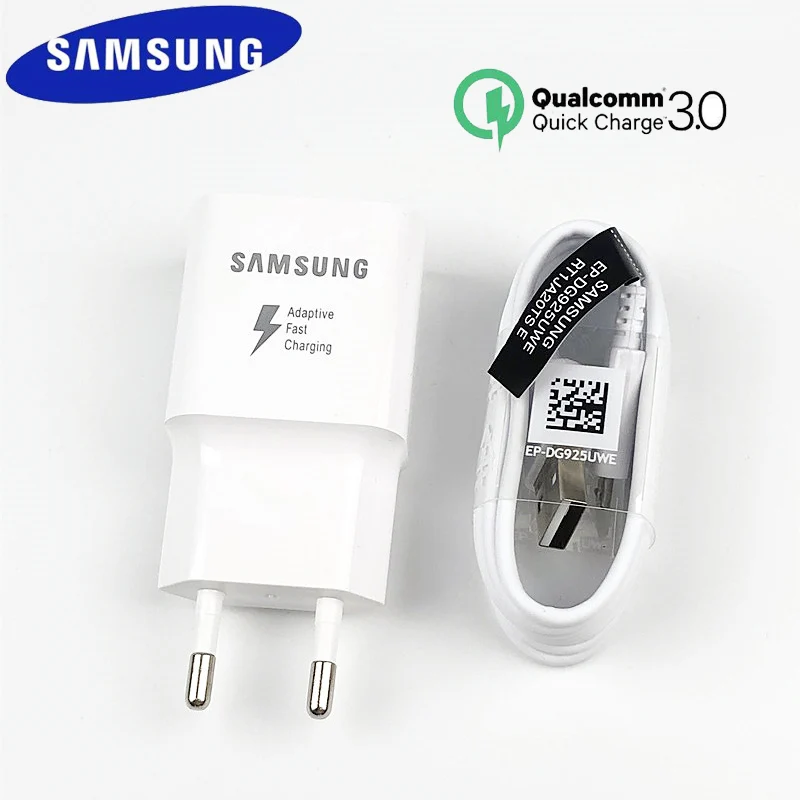 Оригинальное быстрое зарядное устройство Samsung QC 3 0 EU USB адаптер питания для