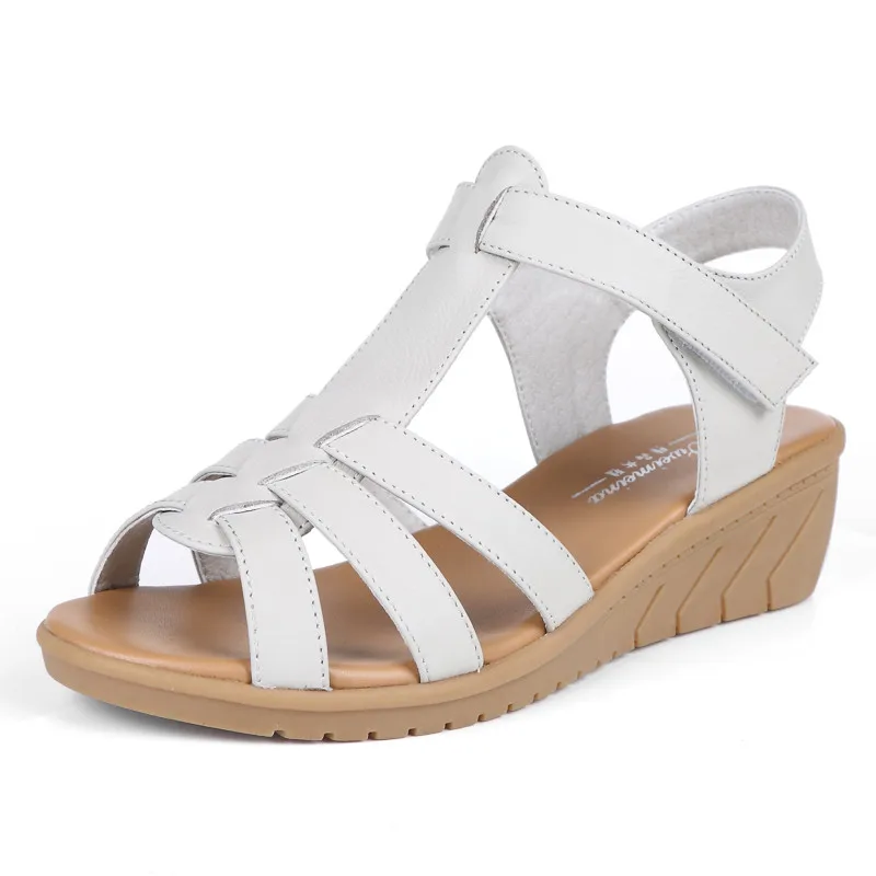 New Genuine Leather Women Sandals Women Summer Shoes Peep Toe Gladiator Sandals Wedges Oxford Shoes Woman Black White XKD4339 
New Genuine Leather Women Sandals Women Summer Shoes Peep Toe Gladiator Sandals Wedges Oxford Shoes Woman Black White XKD4339