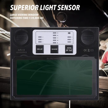 Hot Solar Energy Automatic Changing Light Welding Mask Cap Weld Helmet with 2pcs Arc Sensors
Hot Solar Energy Automatic Changing Light Welding Mask Cap Weld Helmet with 2pcs Arc Sensors