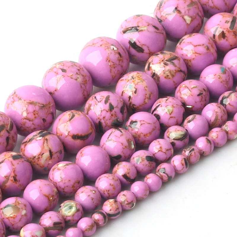 Wholesale Rose red Shell Howlite Stone Turquoises Round Loose Beads for Jewelry Making 4 6 8 10 12mm 15'' Strand DIY Jewelry
Wholesale Rose red Shell Howlite Stone Turquoises Round Loose Beads for Jewelry Making 4 6 8 10 12mm 15'' Strand DIY Jewelry