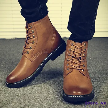 Autumn Winter Men's Boots 2019 New Brand Leather Ankle Boots Fashion Motorcycle Boots Outdoor Working Snow Boots Men Shoes
Autumn Winter Men's Boots 2019 New Brand Leather Ankle Boots Fashion Motorcycle Boots Outdoor Working Snow Boots Men Shoes