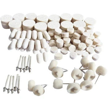 120Pcs/Set Felt Polishing Pad Polishing Wheel Grinding Pad Shank Practical Combination Point Kit for Rotary Tools 
120Pcs/Set Felt Polishing Pad Polishing Wheel Grinding Pad Shank Practical Combination Point Kit for Rotary Tools