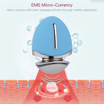 2 in 1 Ultrasonic Vibration Silicone Face Cleanser EMS Skin Rejuvenation Face Lifting Beauty Massager for Nutrition Absorption 
2 in 1 Ultrasonic Vibration Silicone Face Cleanser EMS Skin Rejuvenation Face Lifting Beauty Massager for Nutrition Absorption