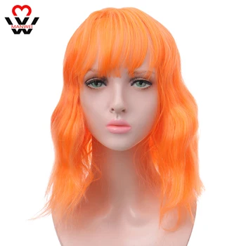 MANWEI Purple Synthetic Wig Lolita Short Bob Wig With Bangs Cosplay Water Wave Synthetic Hair Wigs For Women American Style
MANWEI Purple Synthetic Wig Lolita Short Bob Wig With Bangs Cosplay Water Wave Synthetic Hair Wigs For Women American Style
