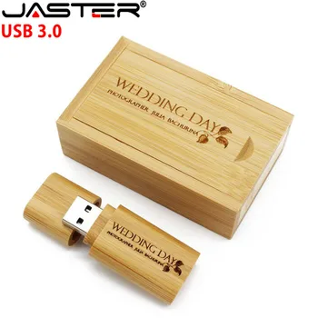 JASTER USB 3.0 Customized LOGO laser engraving Wooden USB Flash Drive Memory Stick+ Box pendrive 4GB/64GB wedding gifts
JASTER USB 3.0 Customized LOGO laser engraving Wooden USB Flash Drive Memory Stick+ Box pendrive 4GB/64GB wedding gifts