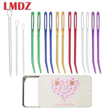 LMDZ 16pcs DIY Large Blunt Needle Steel Material Big Eyes for Easy Threading Wool Threading Weave Knitting Needle Kit with box
LMDZ 16pcs DIY Large Blunt Needle Steel Material Big Eyes for Easy Threading Wool Threading Weave Knitting Needle Kit with box