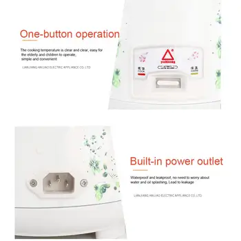 Mini Rice Cooker Meiyun Steamed Dumplings Portable Electric Cooker Heating Lunch Box 220V 1.2L Office Kitchen Cook Soup
Mini Rice Cooker Meiyun Steamed Dumplings Portable Electric Cooker Heating Lunch Box 220V 1.2L Office Kitchen Cook Soup