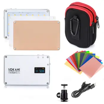 Yiwa X21 LED Camera Video Light Pocket-Sized Daylight OLED Screen Build-in 1600mAh Battery for DSLR Sony Nikon Canon r30
Yiwa X21 LED Camera Video Light Pocket-Sized Daylight OLED Screen Build-in 1600mAh Battery for DSLR Sony Nikon Canon r30