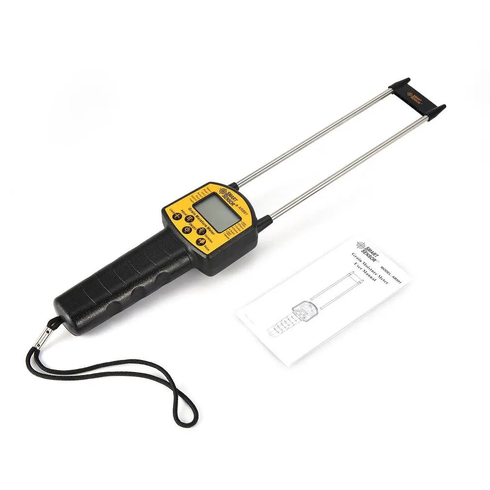 Digital Grain Moisture Meter Hygrometer Use For Corn Wheat Rice Bean Peanut Grain Measurement Moisture Humidity Tester AR991
Digital Grain Moisture Meter Hygrometer Use For Corn Wheat Rice Bean Peanut Grain Measurement Moisture Humidity Tester AR991