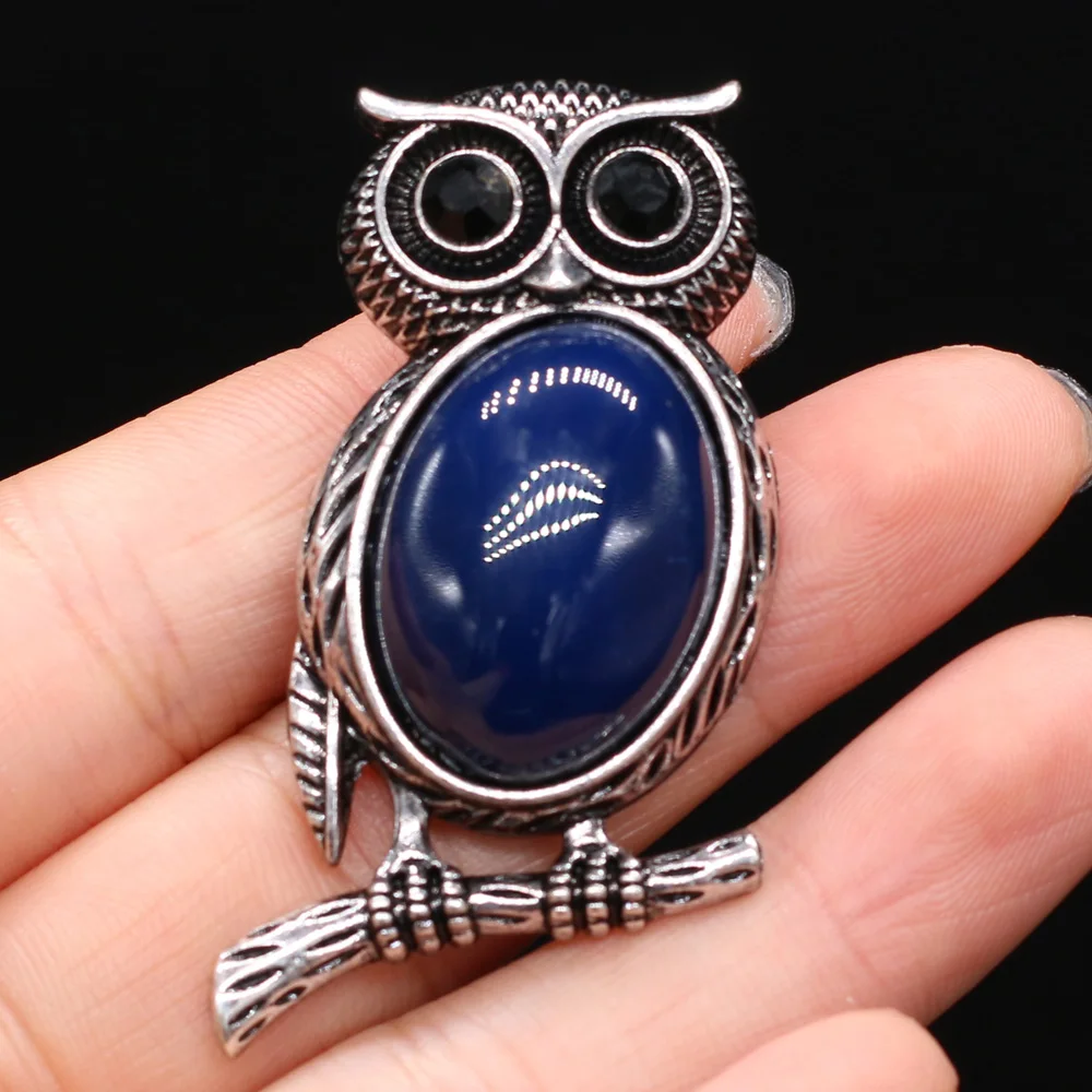 1pc Natural Owl Agates Crystal Lapis Lazuli /Rose Quartzs Amethysts Tiger Eye Stone Brooch Pins Size 25x50mm
1pc Natural Owl Agates Crystal Lapis Lazuli /Rose Quartzs Amethysts Tiger Eye Stone Brooch Pins Size 25x50mm