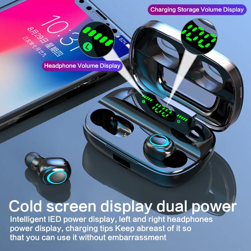 NOGOU TWS Bluetooth 5.0 Headphone Stereo Wireless Active Noise Cancellation, Wireless Handsfree Earphone with Microphone
NOGOU TWS Bluetooth 5.0 Headphone Stereo Wireless Active Noise Cancellation, Wireless Handsfree Earphone with Microphone