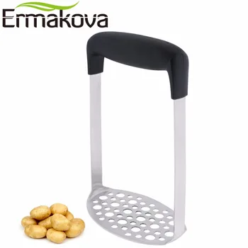 ERMAKOVA Potato Masher Ricer Good Grip with Broad Ergonomic Stainless Steel Mashing Plate Smooth Mashed Potato Vegetable Fruit 
ERMAKOVA Potato Masher Ricer Good Grip with Broad Ergonomic Stainless Steel Mashing Plate Smooth Mashed Potato Vegetable Fruit