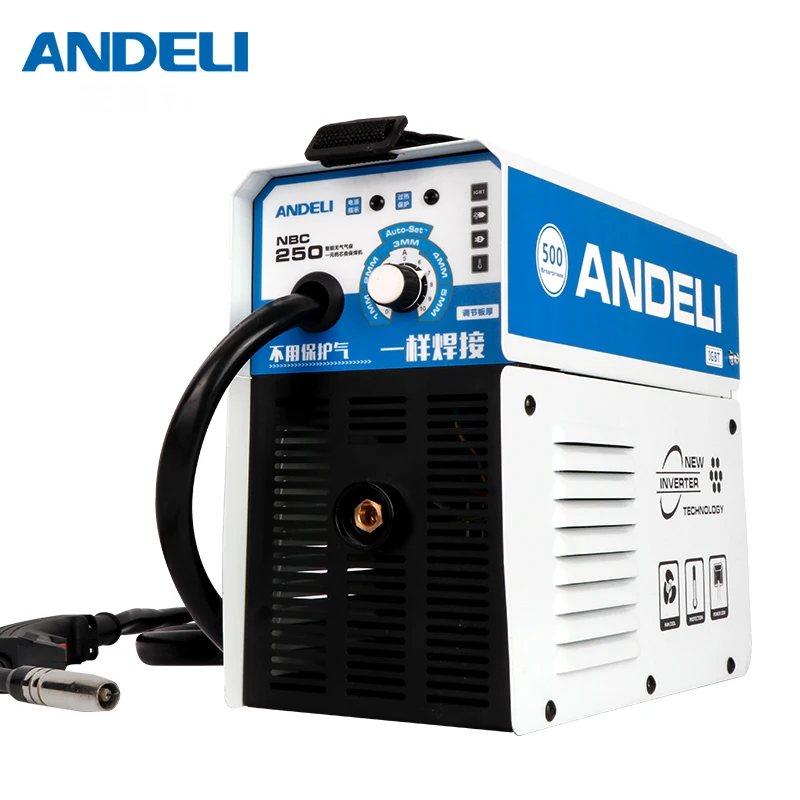 ANDELI Digital Household Single Phase MIG-250E Mini MIG Welding Machine Welding without Gas Flux Core Wire Inverter Welder
ANDELI Digital Household Single Phase MIG-250E Mini MIG Welding Machine Welding without Gas Flux Core Wire Inverter Welder