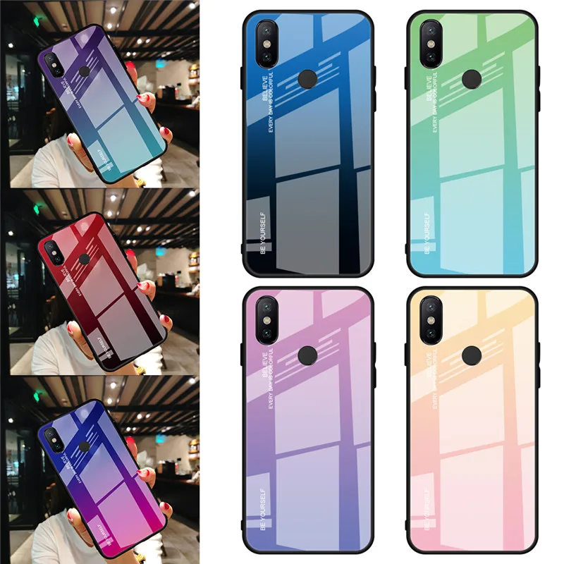 For Xiaomi Redmi Note 5 6 7 Pro 6A Case Gradient Tempered Glass Cover For Xiaomi Mi 8 A2 Lite A1 9 Mi8 Mi6 Mi9 Pocophone F1 Case
For Xiaomi Redmi Note 5 6 7 Pro 6A Case Gradient Tempered Glass Cover For Xiaomi Mi 8 A2 Lite A1 9 Mi8 Mi6 Mi9 Pocophone F1 Case