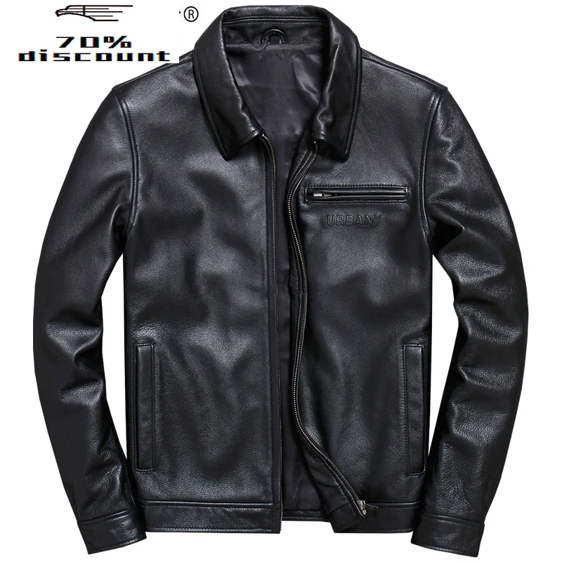 AYUSNUE Genuine Leather Jacket Men Spring Autumn 200% Cow Leather Coat Short Cowhide Biker Mens Leather Jackets V-A005 KJ3850
AYUSNUE Genuine Leather Jacket Men Spring Autumn 200% Cow Leather Coat Short Cowhide Biker Mens Leather Jackets V-A005 KJ3850