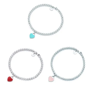 New S925 Sterling Silver Heart-shaped Brand Pendant Small Jewelry, Suitable For Ladies Elegant And Delicate Bracelet Jewelry 
New S925 Sterling Silver Heart-shaped Brand Pendant Small Jewelry, Suitable For Ladies Elegant And Delicate Bracelet Jewelry