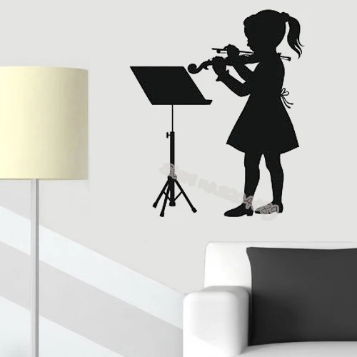 Cute girl Playing Violin Music School Wall Sticker Musical Instrument Decor Recording Studio Music School Decals poster EA264
Cute girl Playing Violin Music School Wall Sticker Musical Instrument Decor Recording Studio Music School Decals poster EA264