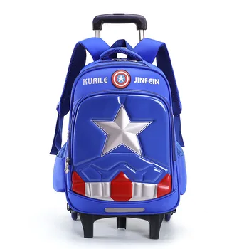 High-quality Climb the stairs luggage 3D Captain America cartoon school bag students suitcase 6-10 year Children travel backpack
High-quality Climb the stairs luggage 3D Captain America cartoon school bag students suitcase 6-10 year Children travel backpack