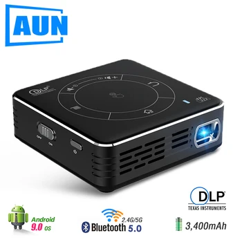 AUN 2020 New Portable Projector C99 Android 9.0 OS Support 4K Active Shutter 3D Mini Projector DLP Built-in Wifi BT5.0 Battery
AUN 2020 New Portable Projector C99 Android 9.0 OS Support 4K Active Shutter 3D Mini Projector DLP Built-in Wifi BT5.0 Battery