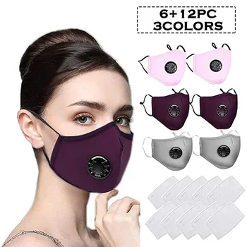 6pcs With Valve ma$k Washable PM2.5 ma$k Suitable For Women And Men Pantalla Proteccion Facial Mouth Caps
6pcs With Valve ma$k Washable PM2.5 ma$k Suitable For Women And Men Pantalla Proteccion Facial Mouth Caps