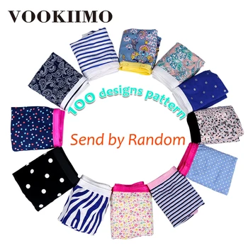 

100 designs pattern Sexy Underwear Soft Cotton Ladies Briefs Comfort Underpants mid waist Panties women Color Send by Random