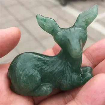 1pcs AAAA Natural green dongling jade hand-carved Christmas elk crystal statue decoration crystal Christmas gift Christmas Eve
1pcs AAAA Natural green dongling jade hand-carved Christmas elk crystal statue decoration crystal Christmas gift Christmas Eve