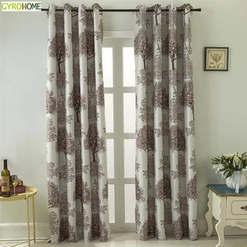 European and American Style High Quality Polyester Blockout Cloth Curtain Trees Pattern Printed Drapes
European and American Style High Quality Polyester Blockout Cloth Curtain Trees Pattern Printed Drapes