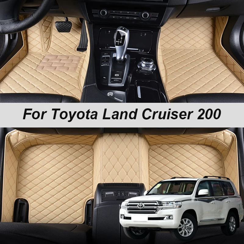 Кожаные автомобильные коврики на заказ для Toyota Land Cruiser Prado 120 150 2006 2009 2014 2016