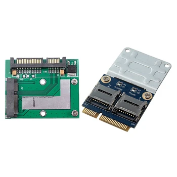 1 Pcs Msata Ssd To 2.5 Inch Sata3 Card Pcie Module Board & 1 Pcs 2 SSD HDD TF To Mini PCIe Card Reader Pci-E Adapter
1 Pcs Msata Ssd To 2.5 Inch Sata3 Card Pcie Module Board & 1 Pcs 2 SSD HDD TF To Mini PCIe Card Reader Pci-E Adapter