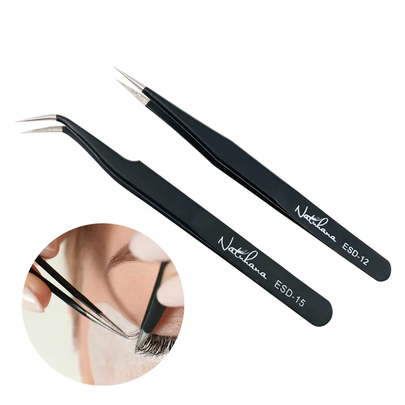 Eyelash Extension Tweezers Anti-static ESD Stainless Steel Curved Straight Eyebrow Tweezers for Lashes Eyelash Tweezers
Eyelash Extension Tweezers Anti-static ESD Stainless Steel Curved Straight Eyebrow Tweezers for Lashes Eyelash Tweezers