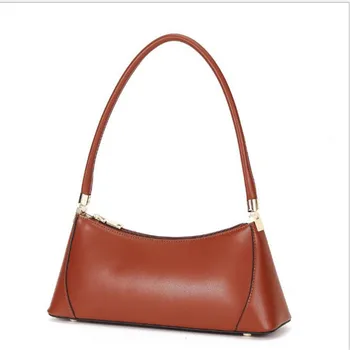Genuine Leather Bags For Women 2019 New Luxury Design Retro Zipper Underarm Bag Handbags Shoulder Dumpling French Bag 
Genuine Leather Bags For Women 2019 New Luxury Design Retro Zipper Underarm Bag Handbags Shoulder Dumpling French Bag