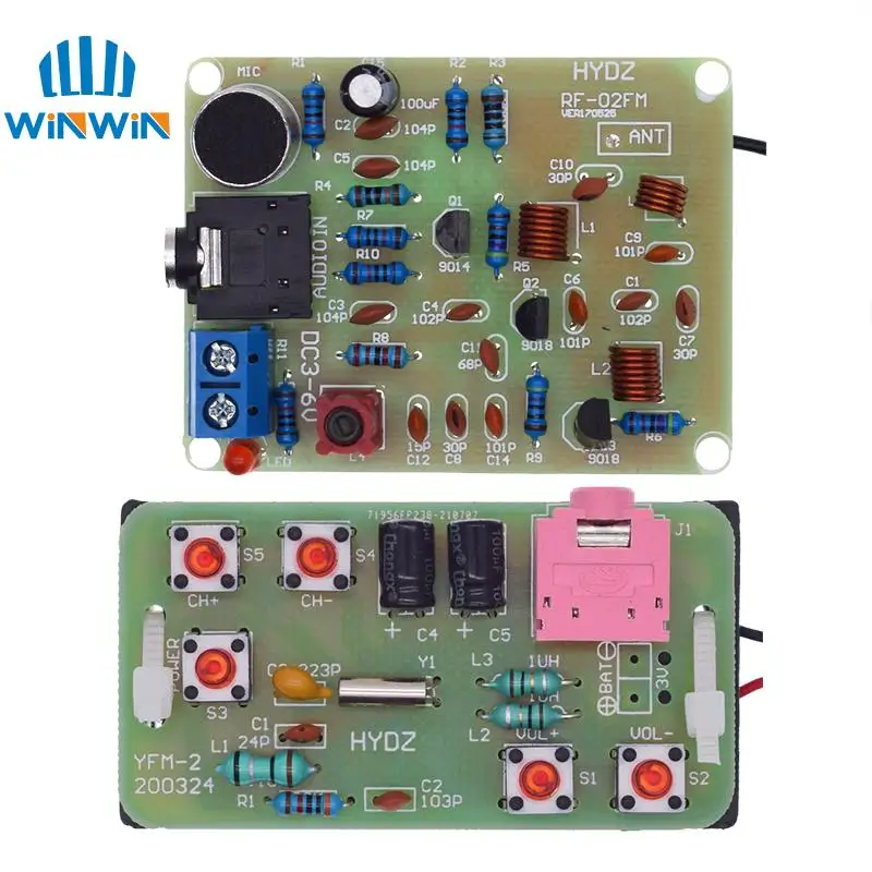 88-108MHz DIY Kit FM Radio Transmitter and Receiver Module Frequency Modulation Stereo Receiving PCB Circuit Board | Электронные