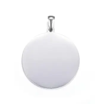 10pcs 304 Stainless Steel Flat Round Pendants 
10pcs 304 Stainless Steel Flat Round Pendants