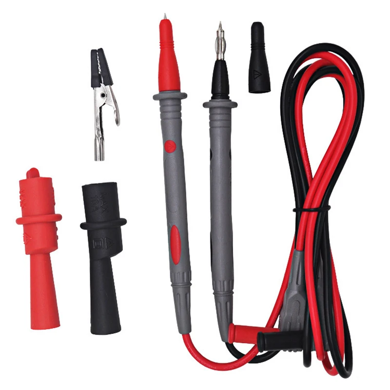 QHTITEC Electrical Multimeter Test Leads Set Lantern Tip Test Lead Replaceable Digital Multimeter Probe Test Wire Kit
QHTITEC Electrical Multimeter Test Leads Set Lantern Tip Test Lead Replaceable Digital Multimeter Probe Test Wire Kit
