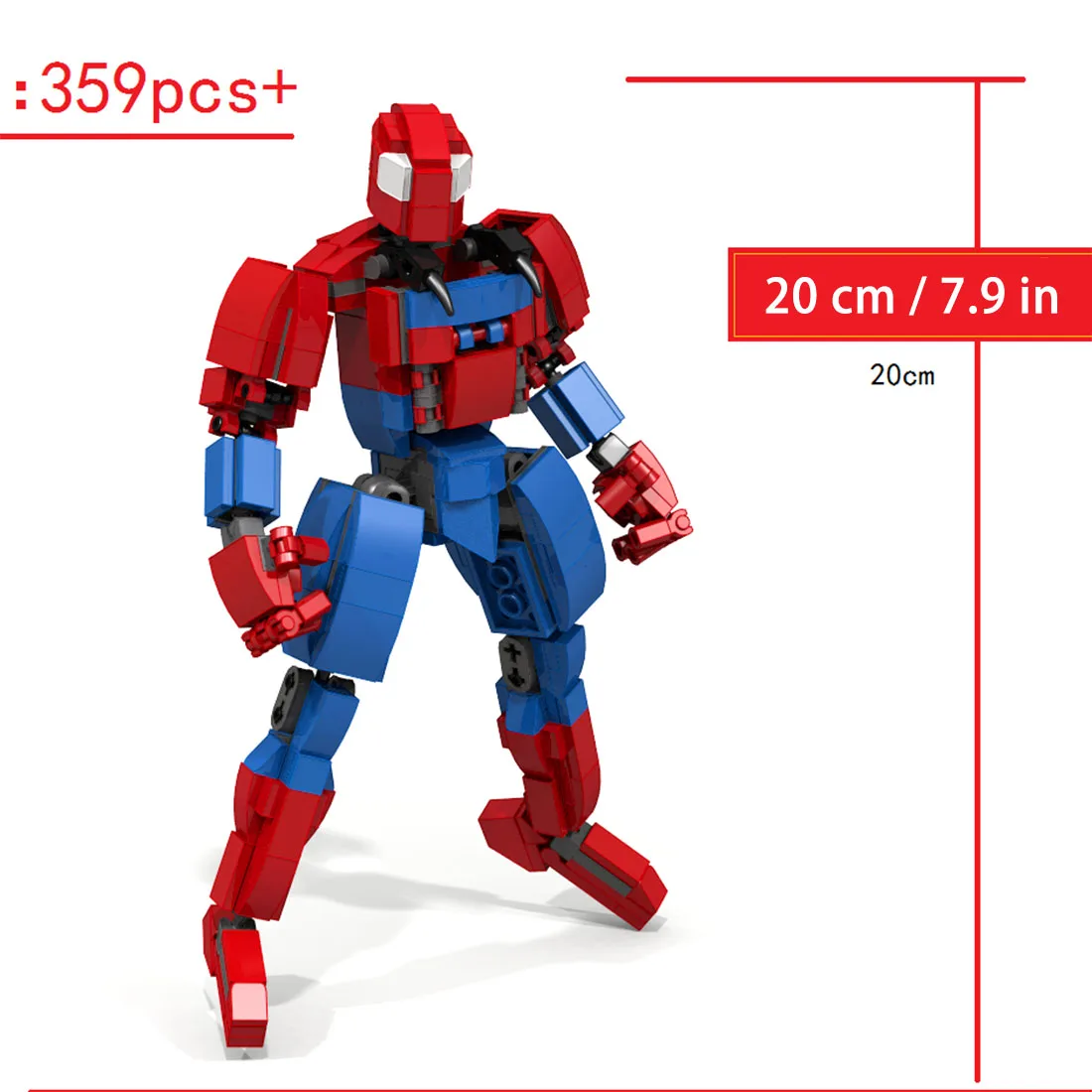 359Pcs STEM MOC Mecha Figure Model Small Particle Building Blocks Educational Toy Set
359Pcs STEM MOC Mecha Figure Model Small Particle Building Blocks Educational Toy Set