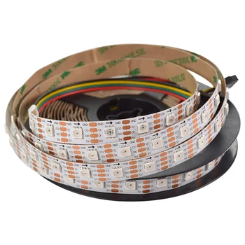 1M 60LEDs/m HD107S Digital Dream Color LED Strip APA102 RGB Pixel Light 5050 SMD Ambilight TV Tape 5V,WHITE PCB,Non-Waterproof
1M 60LEDs/m HD107S Digital Dream Color LED Strip APA102 RGB Pixel Light 5050 SMD Ambilight TV Tape 5V,WHITE PCB,Non-Waterproof