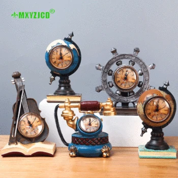 Retro Musical Instrument Clock Model Ornament Globe Modeling Resin Crafts Desktop Furnishings Home Decorations Accessories
Retro Musical Instrument Clock Model Ornament Globe Modeling Resin Crafts Desktop Furnishings Home Decorations Accessories