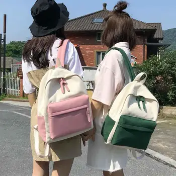 Simple Patchwork Colors Canvas Backpack For Women Fashion Rucksack Student Bag Casual Computer Bag Backpacks For Teenagers #15
Simple Patchwork Colors Canvas Backpack For Women Fashion Rucksack Student Bag Casual Computer Bag Backpacks For Teenagers #15