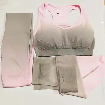 3 Piece Women's Seamless Yoga Set High Waist Leggings+Sports Bra+Long Sleeve Fitness Crop Top Women Gym Clothing Fitness Sports
3 Piece Women's Seamless Yoga Set High Waist Leggings+Sports Bra+Long Sleeve Fitness Crop Top Women Gym Clothing Fitness Sports