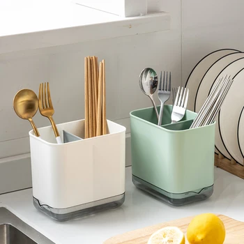 1pc Multifunctional Kitchen Drainable Chopstick Holder Storage Rack Creative Desktop Organizer Tableware Storage Box Bins
1pc Multifunctional Kitchen Drainable Chopstick Holder Storage Rack Creative Desktop Organizer Tableware Storage Box Bins
