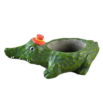 1PC Creative Cartoon Animal Plant Pot Cement Succulent Pot Small Bonsai Pot for Home Garden (Random Color, Crocodile Style) 
1PC Creative Cartoon Animal Plant Pot Cement Succulent Pot Small Bonsai Pot for Home Garden (Random Color, Crocodile Style)