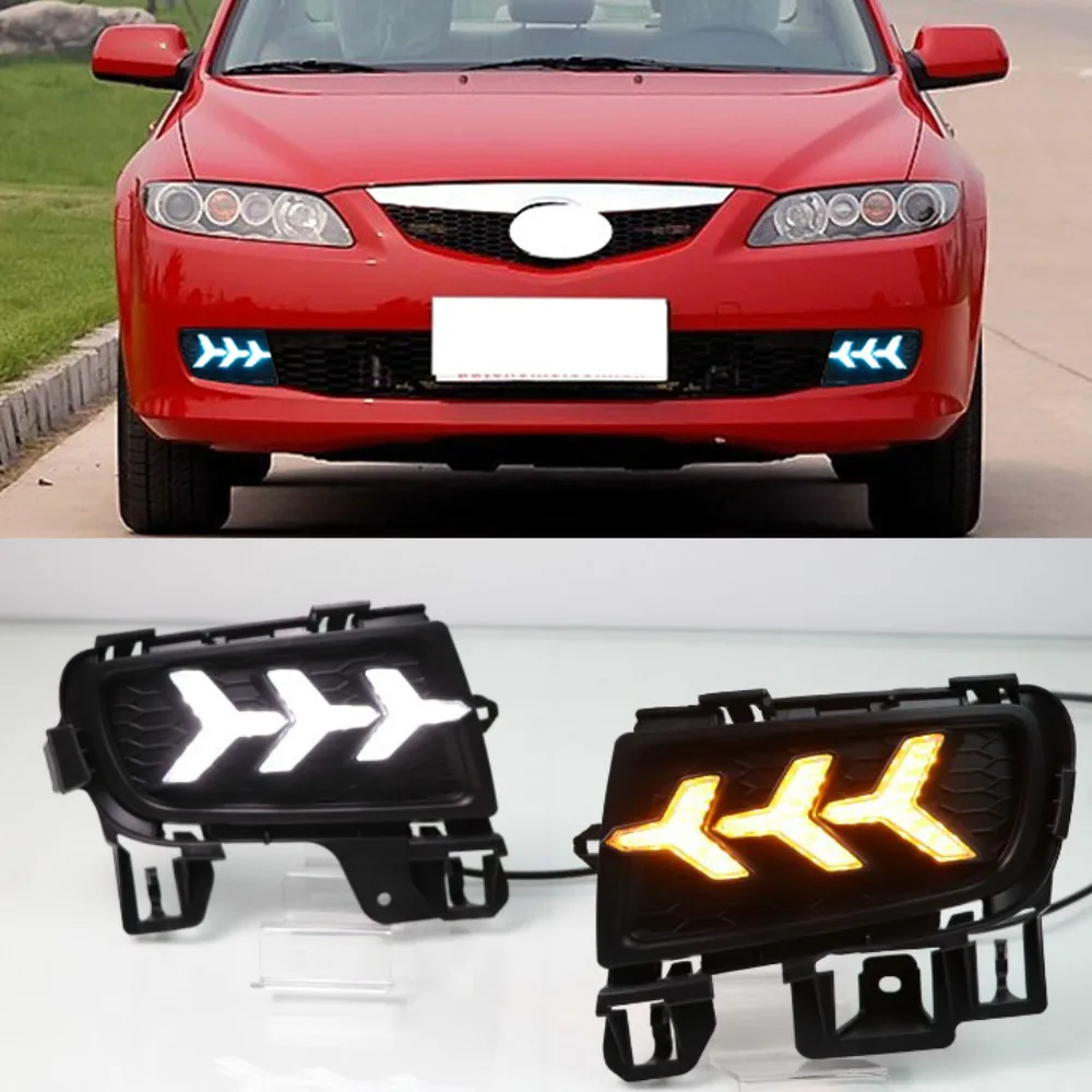 1Pair For Mazda 6 Mazda6 2006 2007 2008 2009 LED DRL Daytime Running Light Daylight Waterproof with yellow Signal
1Pair For Mazda 6 Mazda6 2006 2007 2008 2009 LED DRL Daytime Running Light Daylight Waterproof with yellow Signal