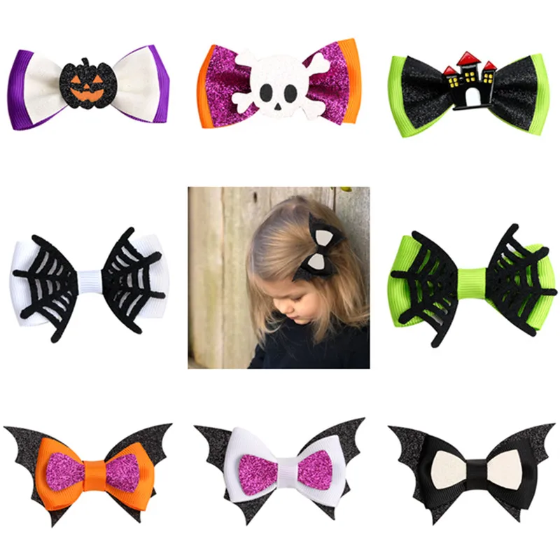 Halloween Baby Cute Hair Clips Cartoon Bat Hat Ghost Hair Bow for Kids Hairpin Ornament Barrettes Hairclips Hair Accessories
Halloween Baby Cute Hair Clips Cartoon Bat Hat Ghost Hair Bow for Kids Hairpin Ornament Barrettes Hairclips Hair Accessories