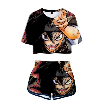 2019 Black Clover print cosplay Popular Women Tops Tee Advanced shorts Costumes Streetwear Hipster T shirt suit comfortable
2019 Black Clover print cosplay Popular Women Tops Tee Advanced shorts Costumes Streetwear Hipster T shirt suit comfortable