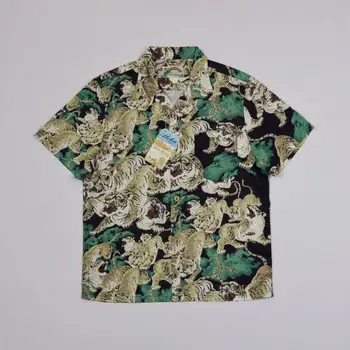 BOB DONG One Hundred Tigers Hawaiian Shirts Men Tropical Aloha Short Sleeve
BOB DONG One Hundred Tigers Hawaiian Shirts Men Tropical Aloha Short Sleeve
