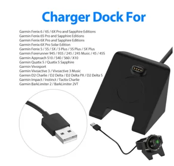 

USB Charging Cable Data Wire Cord Charger for Garmin Fenix 6 6S 6X Pro 5 5S Forerunner 945 935 Vivoactive 3 Cradle Charger Dock