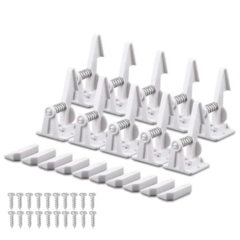 10 Pcs Locks Child Safety Latches Cabinets Drawer Lock Adhesive Latch for Kids Proof Drawers No Drilling Tools
10 Pcs Locks Child Safety Latches Cabinets Drawer Lock Adhesive Latch for Kids Proof Drawers No Drilling Tools