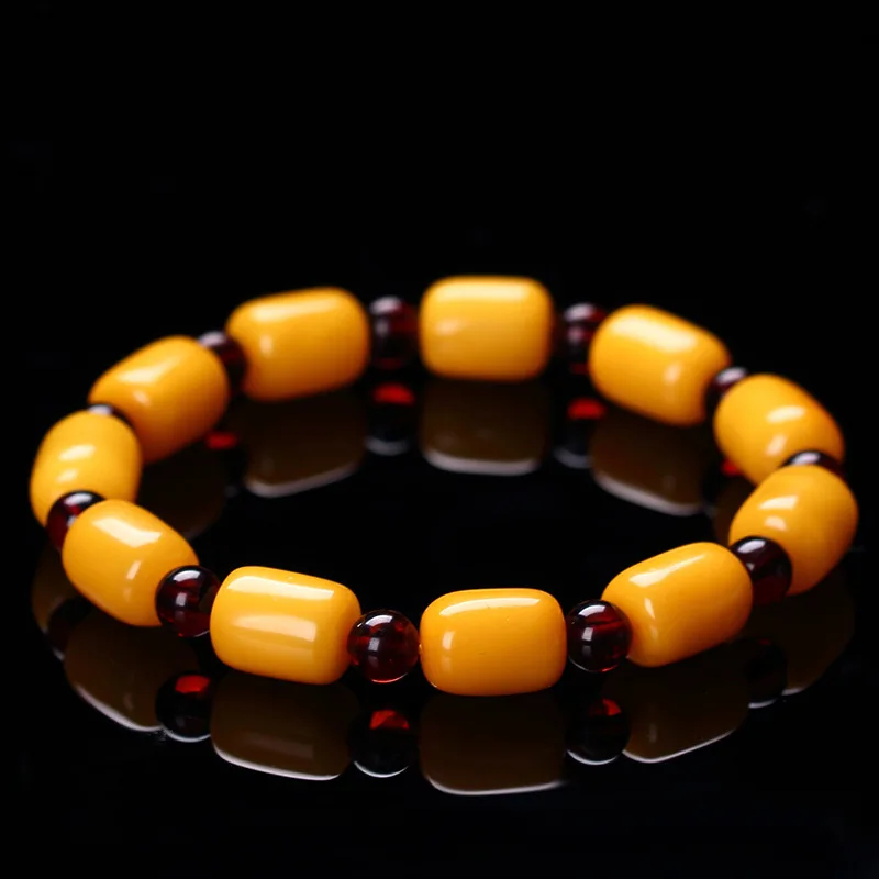 Natural Amber Old Beeswax Bucket Bead Bracelet Amber Beeswax Bracelet Women's Amber Buddha Bead Bracelet Jewelry 2021 Jewelry 
Natural Amber Old Beeswax Bucket Bead Bracelet Amber Beeswax Bracelet Women's Amber Buddha Bead Bracelet Jewelry 2021 Jewelry