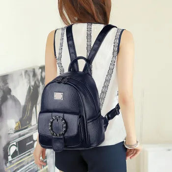 Women's Sleek Minimalist Style Solid Color Leather Backpack Shoulder Bag School Ladies Female Small Multi-Function Kids
Women's Sleek Minimalist Style Solid Color Leather Backpack Shoulder Bag School Ladies Female Small Multi-Function Kids
